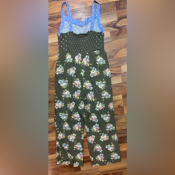 Matilda Jane Floral Work of Art Jumpsuit Wide Leg Smocked-Back Size XS NWT - Picture 3 of 10